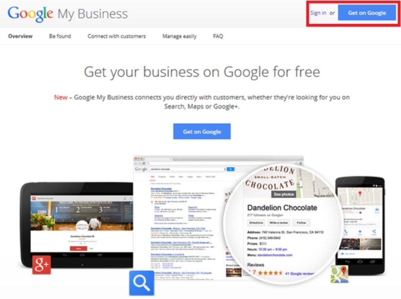 how to get your business in google search